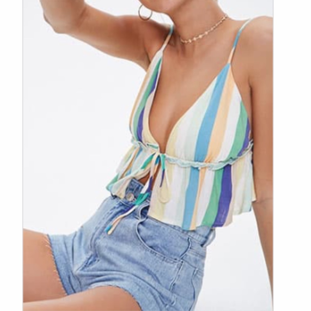 Wild honey tie front tank